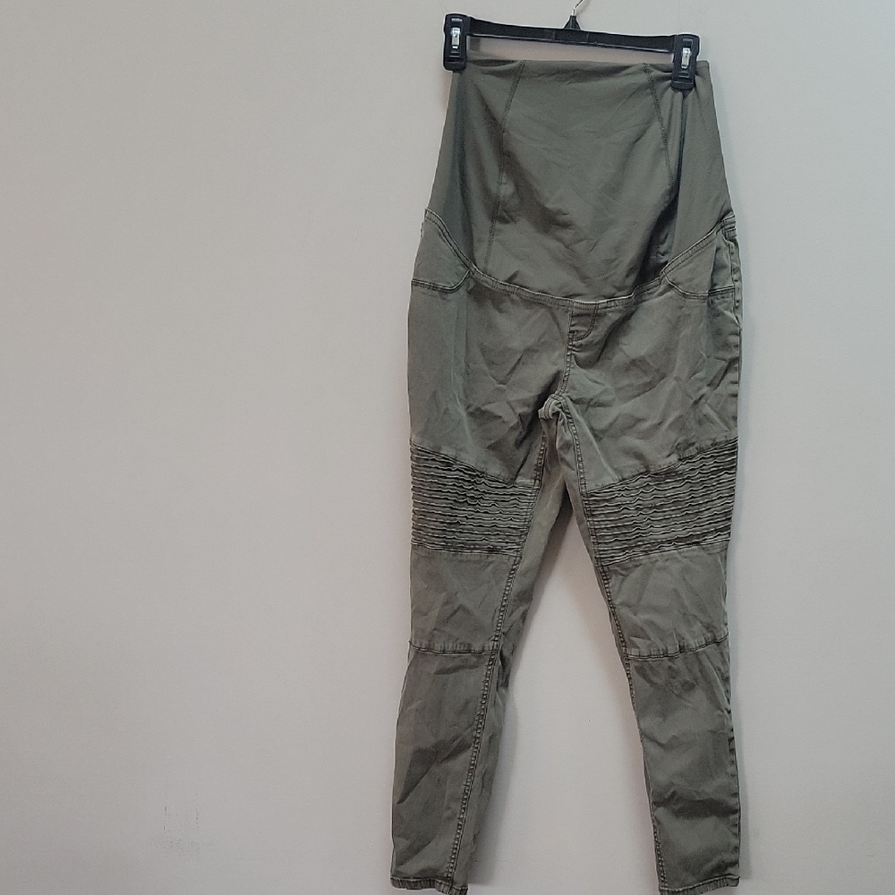 Isabel Maternity by Ingrid & Isabel Olive Straight Leg Pants